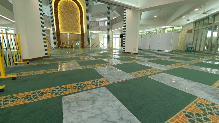 Mosque prayer room