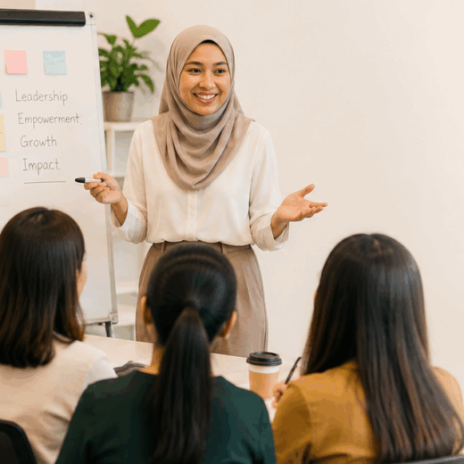 MIWL_Hijabi Woman Conducting Training MIWL_Hijabi Woman Conducting Training